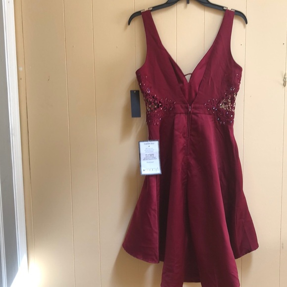 High-Low Red Dress - Picture 2 of 3